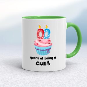 Personalised Years Of Being A Cunt - Rude Mugs - Slightly Disturbed - Image 1 of 14