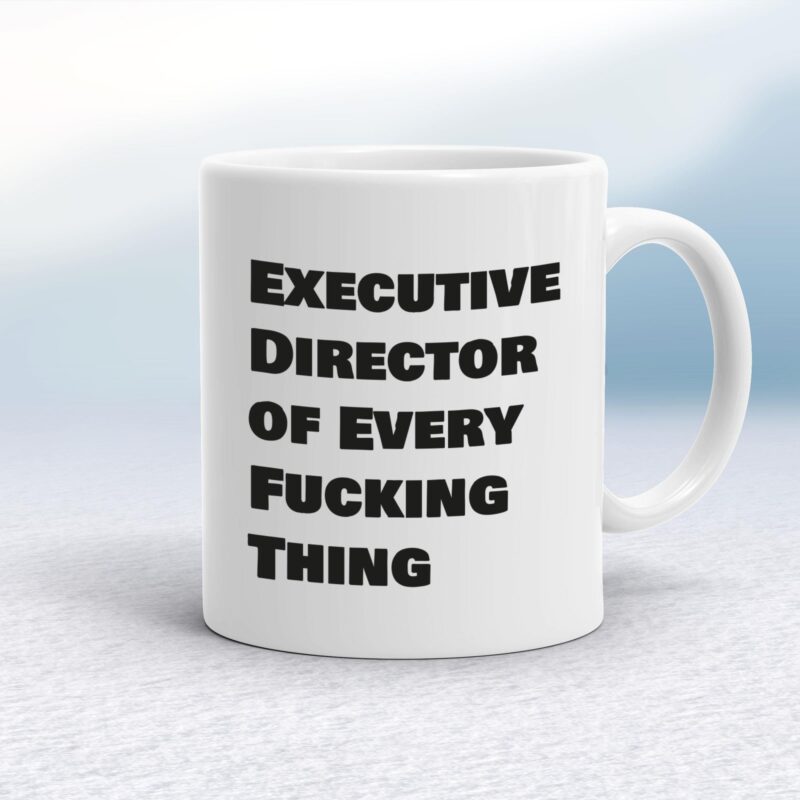 Executive Director of Every Fucking Thing - Rude Mugs - Slightly Disturbed - Image 1 of 14