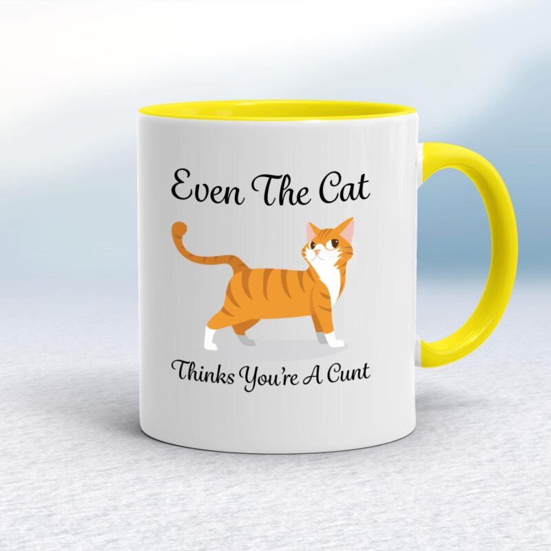 Even The Cat Thinks You're A Cunt - Rude Mugs - Slightly Disturbed - Image 7 of 14