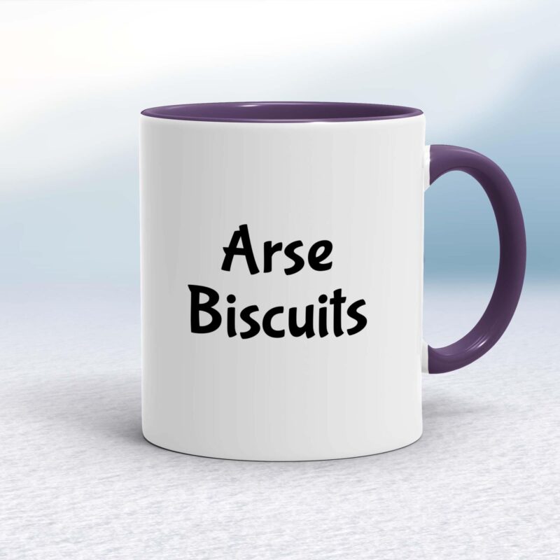 Arse Biscuits - Rude Mugs - Slightly Disturbed