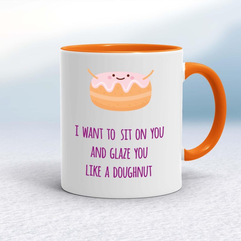 Glazed Doughnut - Rude Mugs - Slightly Disturbed