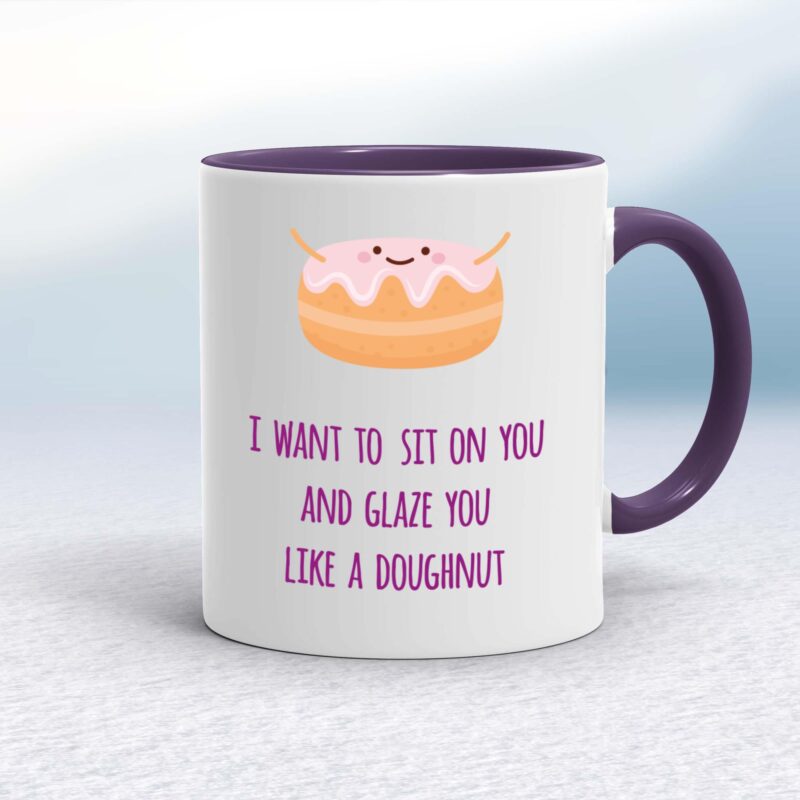 Glazed Doughnut - Rude Mugs - Slightly Disturbed