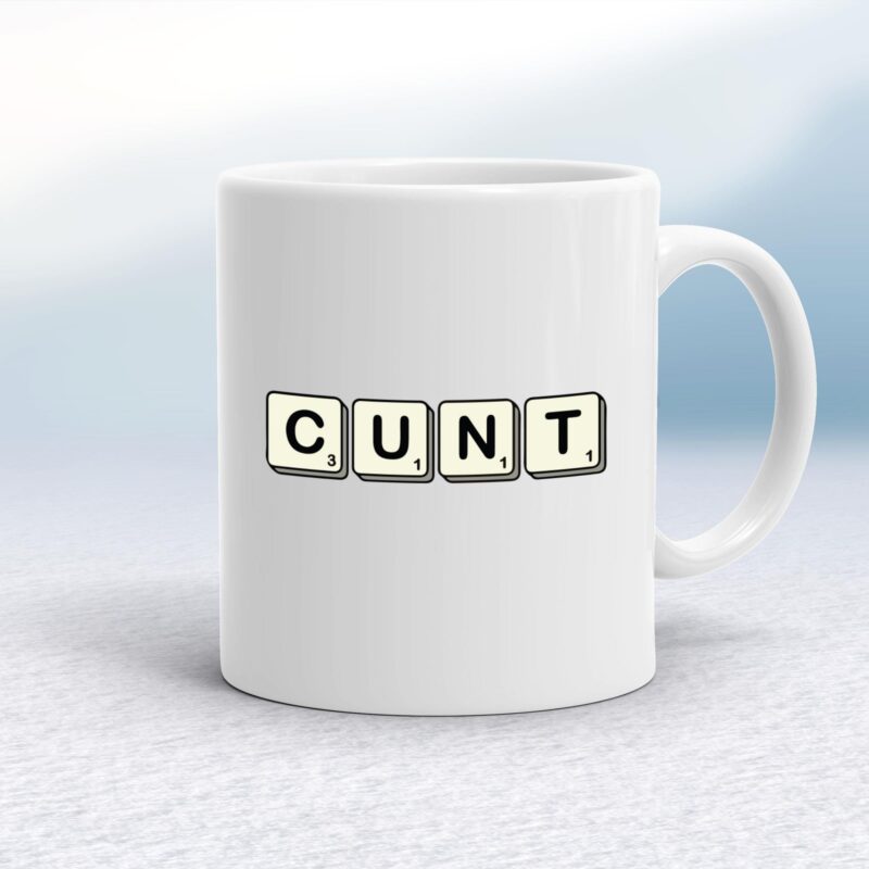 Scrabble Tiles Cunt - Rude Mugs - Slightly Disturbed - Image 1 of 14 Scrabble Tiles Cunt - Rude Mugs - Slightly Disturbed - Image 1 of 14