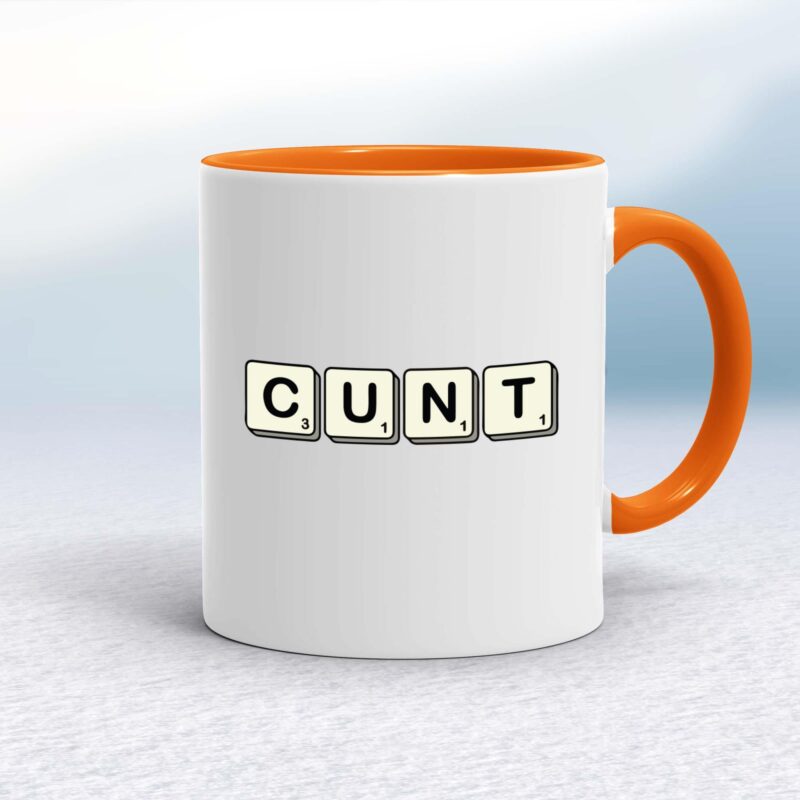 Scrabble Tiles Cunt - Rude Mugs - Slightly Disturbed
