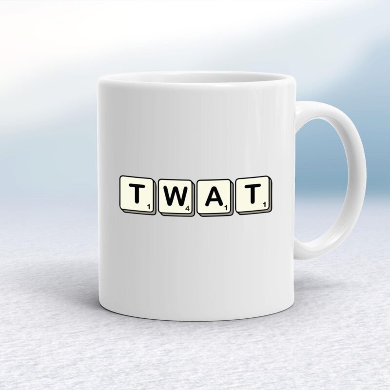 Scrabble Tiles Twat - Rude Mugs - Slightly Disturbed - Image 1 of 14 Scrabble Tiles Twat - Rude Mugs - Slightly Disturbed - Image 1 of 14