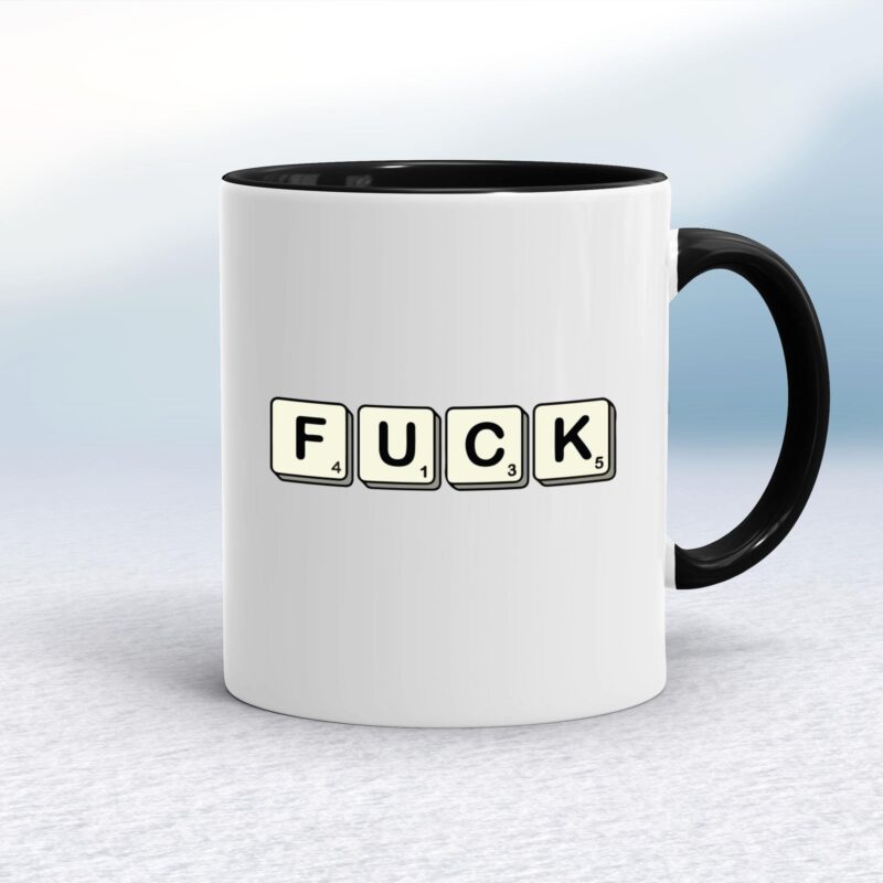 Scrabble Tiles Fuck - Rude Mugs - Slightly Disturbed - Image 2 of 14