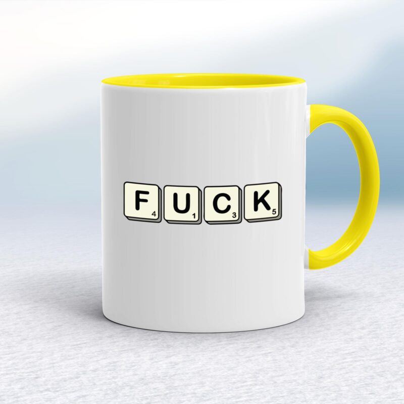 Scrabble Tiles Fuck - Rude Mugs - Slightly Disturbed - Image 7 of 14