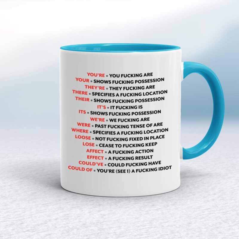 Correct Fucking Grammar - Rude Mugs - Slightly Disturbed - Image 3 of 11