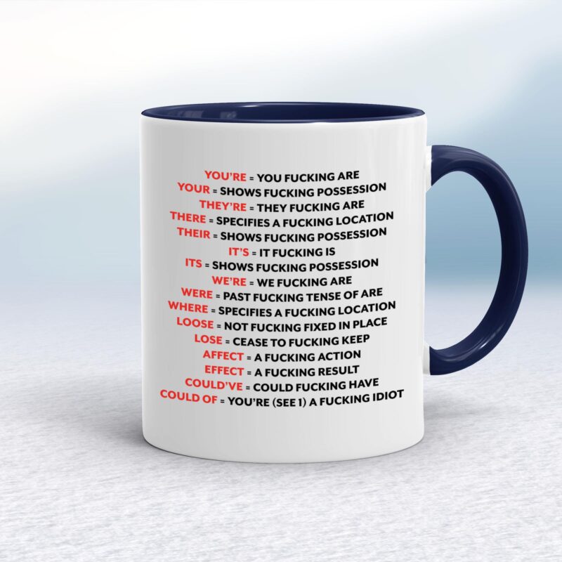 Correct Fucking Grammar - Rude Mugs - Slightly Disturbed - Image 4 of 11