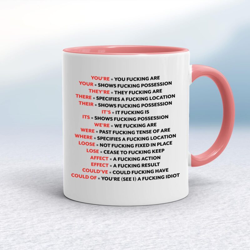 Correct Fucking Grammar - Rude Mugs - Slightly Disturbed - Image 5 of 11