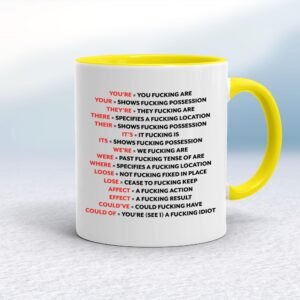 Correct Fucking Grammar - Rude Mugs - Slightly Disturbed - Image 1 of 11
