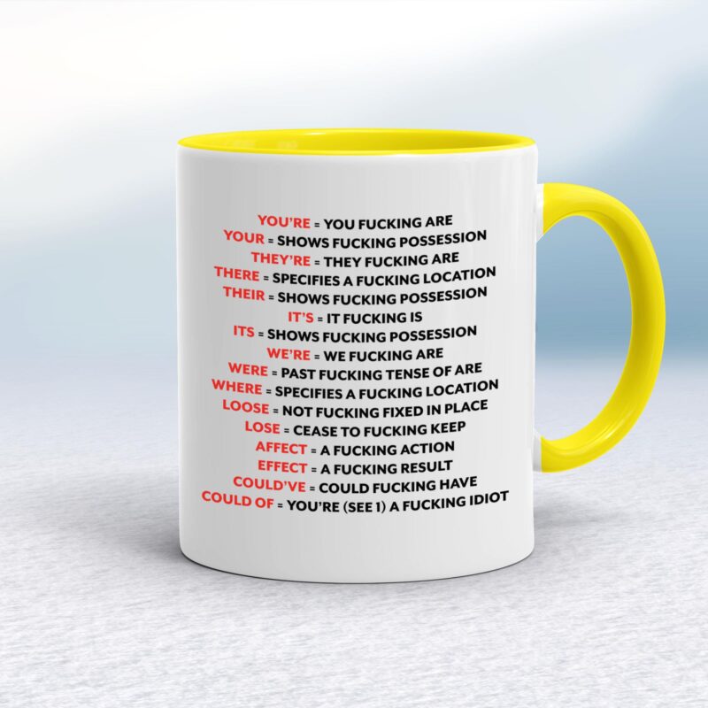 Correct Fucking Grammar - Rude Mugs - Slightly Disturbed - Image 7 of 11