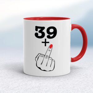 29+, 39+, 49+ or 59+ Lady's Middle Finger - Rude Mugs - Slightly Disturbed - Image 1 of 48