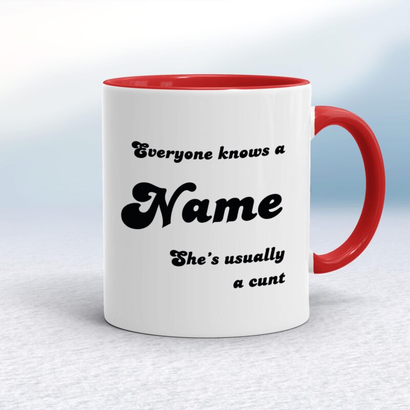 Everyone Knows A Name He's She's Usually A Cunt - Rude Mugs - Slightly Disturbed - Image 6 of 28