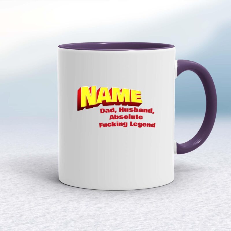 Personalised Dad, Husband - Rude Mugs - Slightly Disturbed
