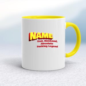 Personalised Dad, Husband - Rude Mugs - Slightly Disturbed - Image 1 of 12