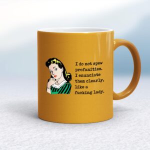 I Do Not Spew Profanities - Rude Mugs - Slightly Disturbed - Image 1 of 14