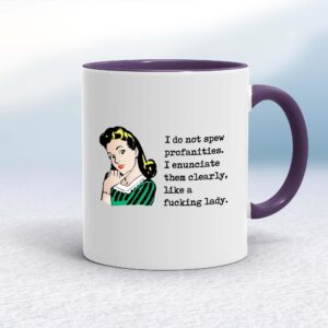 I Do Not Spew Profanities - Rude Mugs - Slightly Disturbed - Image 1 of 14
