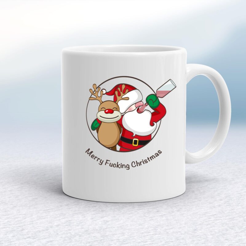 Merry Fucking Christmas Santa - Rude Mugs - Slightly Disturbed - Image 1 of 14