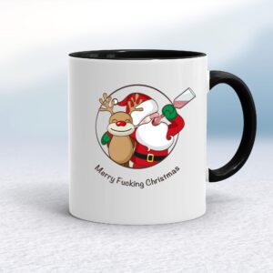 Merry Fucking Christmas Santa - Rude Mugs - Slightly Disturbed - Image 1 of 14