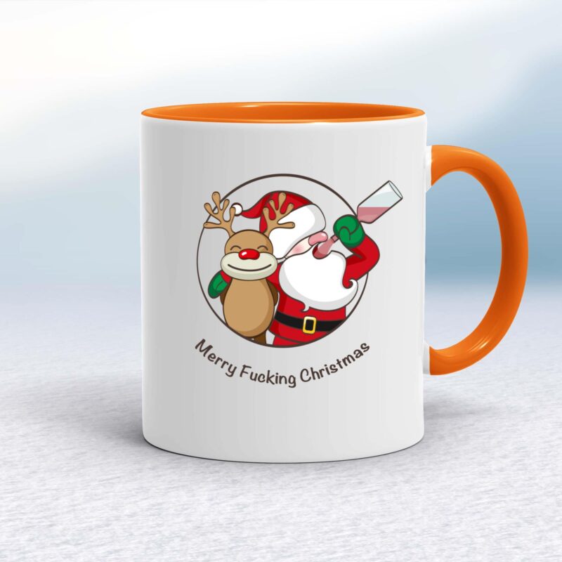 Merry Fucking Christmas Santa - Rude Mugs - Slightly Disturbed