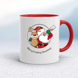 Merry Fucking Christmas Santa - Rude Mugs - Slightly Disturbed - Image 1 of 14