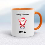 Merry Christmas... Swearing - Rude Mugs - Slightly Disturbed