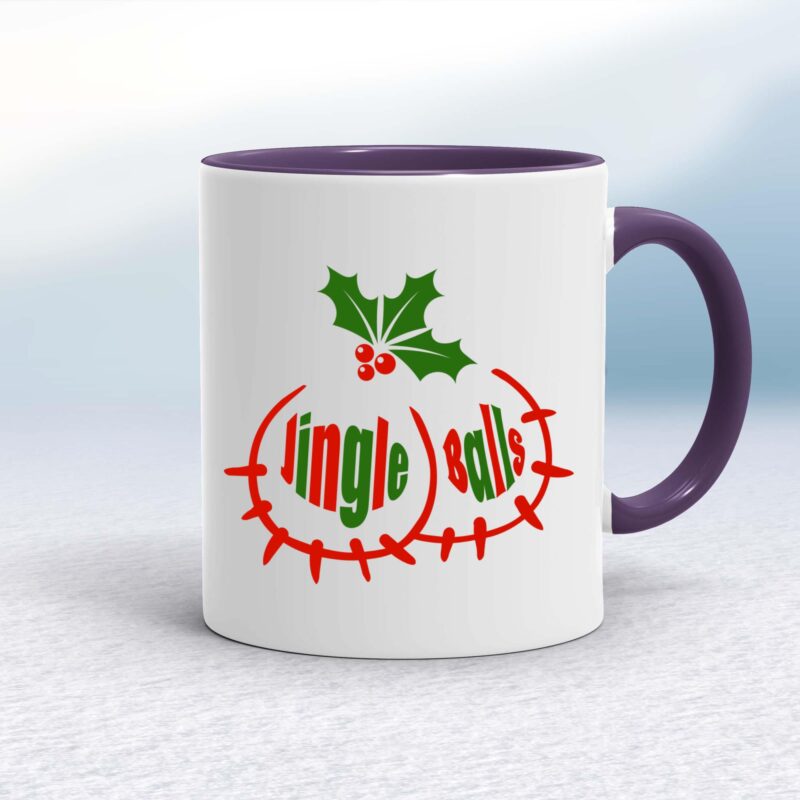 Jingle Balls Christmas - Rude Mugs - Slightly Disturbed