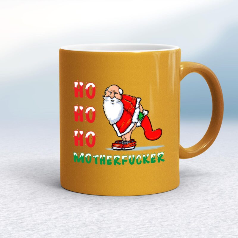Ho Ho Ho Motherfucker Santa - Rude Mugs - Slightly Disturbed - Image 10 of 12
