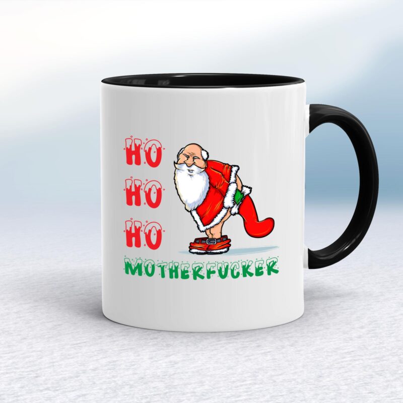 Ho Ho Ho Motherfucker Santa - Rude Mugs - Slightly Disturbed - Image 2 of 12