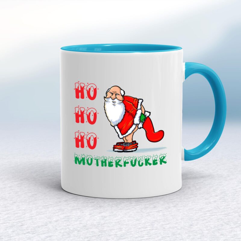 Ho Ho Ho Motherfucker Santa - Rude Mugs - Slightly Disturbed - Image 3 of 12