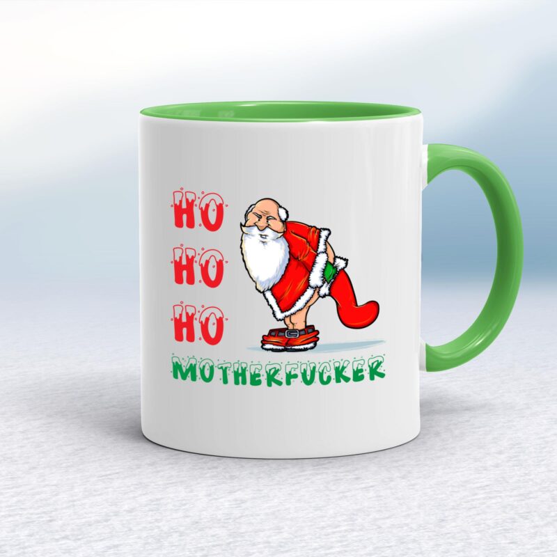 Ho Ho Ho Motherfucker Santa - Rude Mugs - Slightly Disturbed - Image 8 of 12