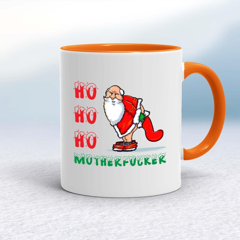 Ho Ho Ho Motherfucker Santa - Rude Mugs - Slightly Disturbed