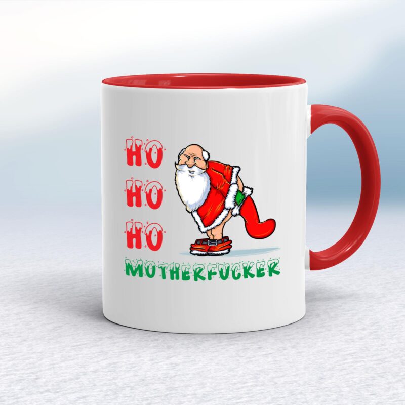 Ho Ho Ho Motherfucker Santa - Rude Mugs - Slightly Disturbed - Image 6 of 12