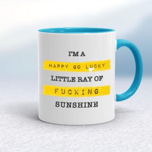 Happy Go Lucky Little Ray Of Fucking Sunshine - Rude Mugs - Slightly Disturbed - Image 1 of 13