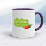 Go Green Fuck A Vegetarian - Rude Mugs - Slightly Disturbed