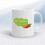 Go Green Fuck A Vegan - Rude Mugs - Slightly Disturbed - Image 1 of 14