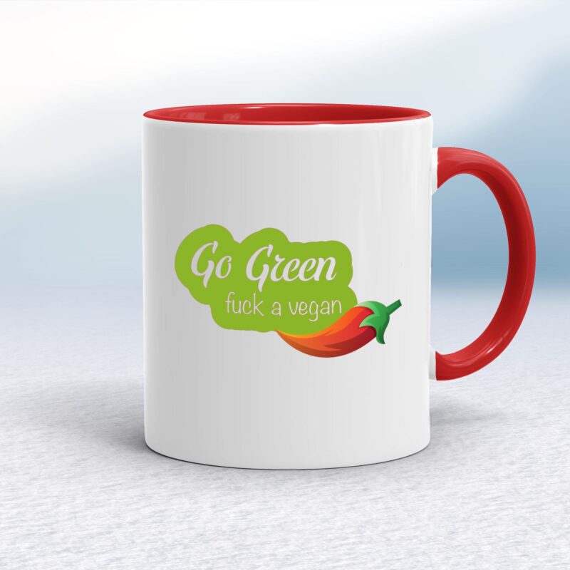 Go Green Fuck A Vegan - Rude Mugs - Slightly Disturbed - Image 6 of 14