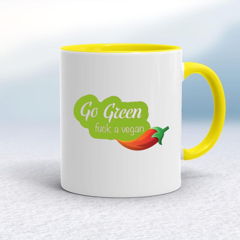 Go Green Fuck A Vegan - Rude Mugs - Slightly Disturbed - Image 7 of 14