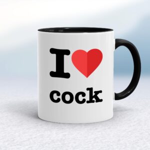 I Love Cock - Rude Mugs - Slightly Disturbed - Image 1 of 14