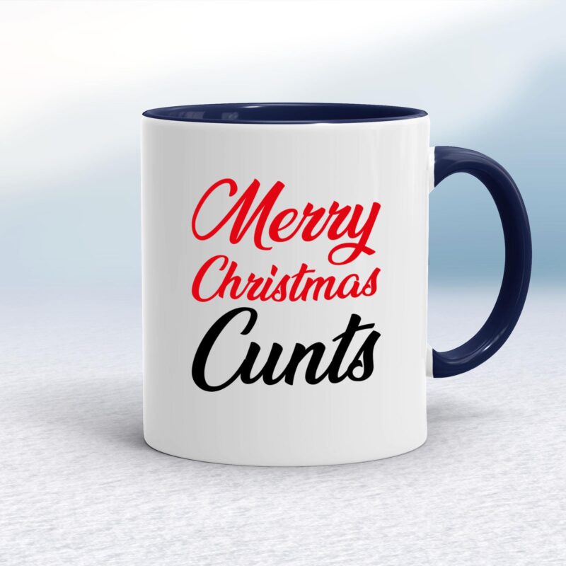 Merry Christmas Cunts - Rude Mugs - Slightly Disturbed - Image 4 of 12