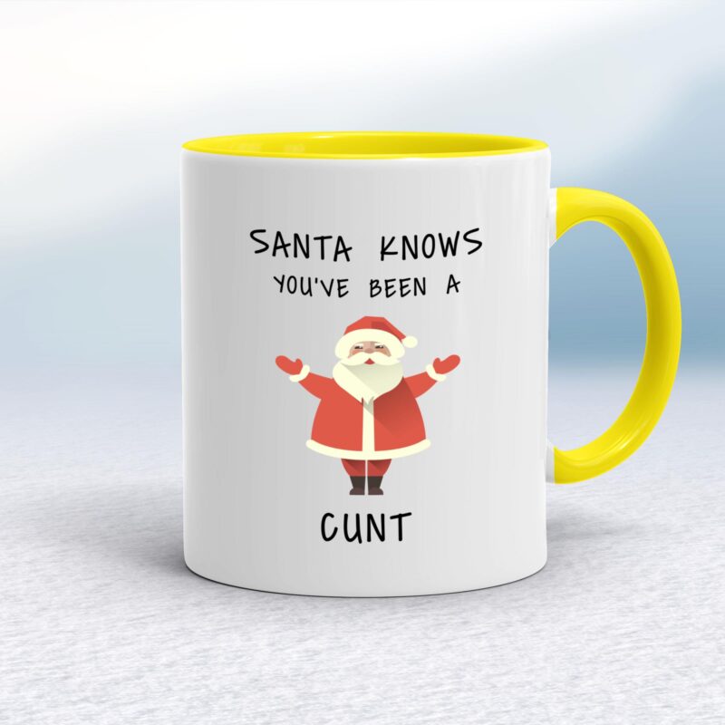 Santa Knows You've Been A Cunt - Rude Mugs - Slightly Disturbed - Image 7 of 13