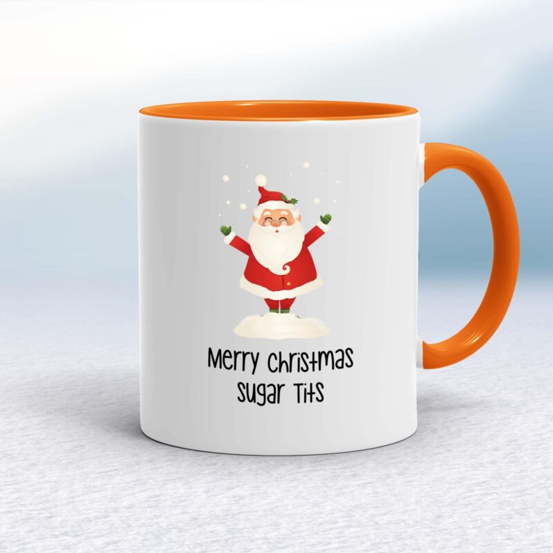 Merry Christmas Sugar Tits - Rude Mugs - Slightly Disturbed
