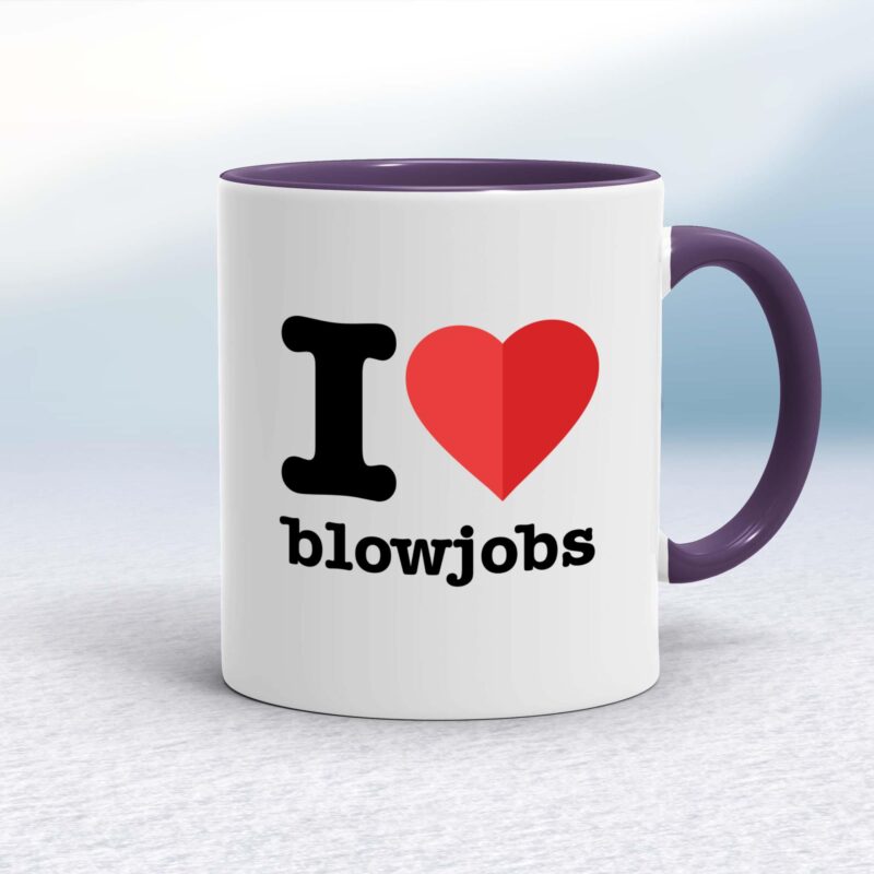 I Love Blowjobs - Rude Mugs - Slightly Disturbed
