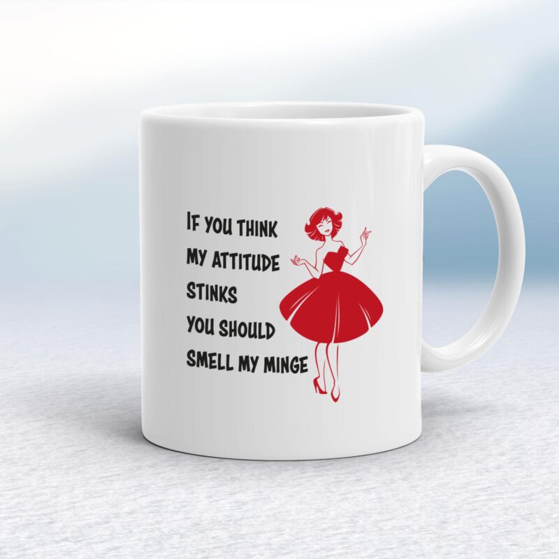 Attitude Stinks - Rude Mugs - Slightly Disturbed - Image 1 of 14
