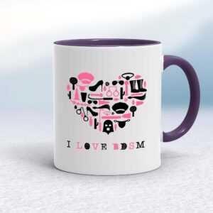 I Love BDSM - Rude Mugs - Slightly Disturbed - Image 1 of 12