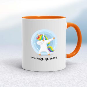 You Make Me Horny Unicorny - Rude Mugs - Slightly Disturbed - Image 1 of 28