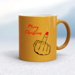 Merry Christmas Middle Finger - Rude Mugs - Slightly Disturbed - Image 10 of 34