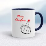 Merry Christmas Middle Finger - Rude Mugs - Slightly Disturbed - Image 4 of 34