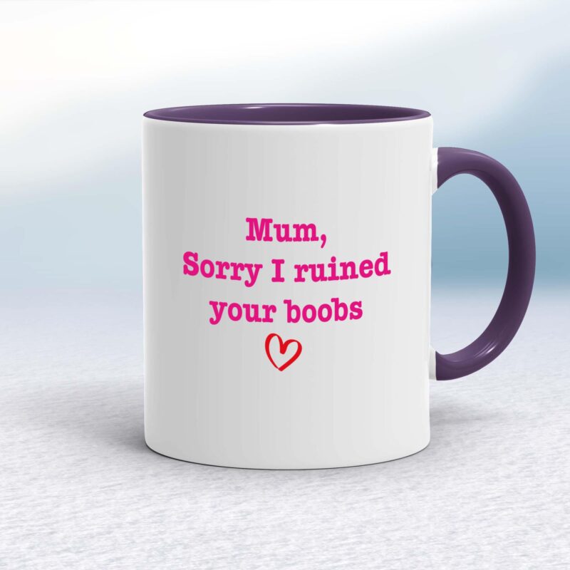 Ruined Your Boobs - Rude Mugs - Slightly Disturbed - Image 8 of 18